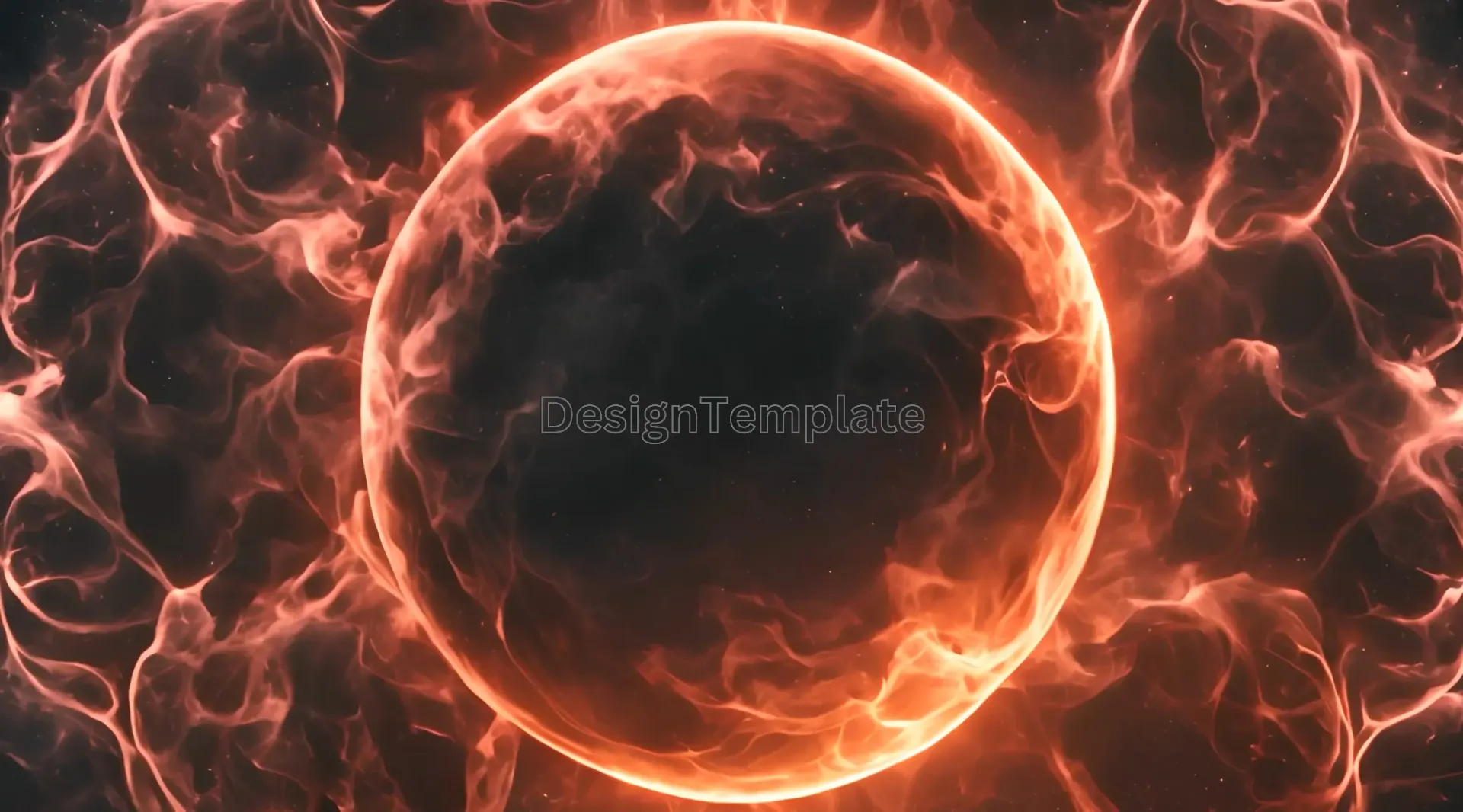 Mystical Flame Encased Planet Video Clip
